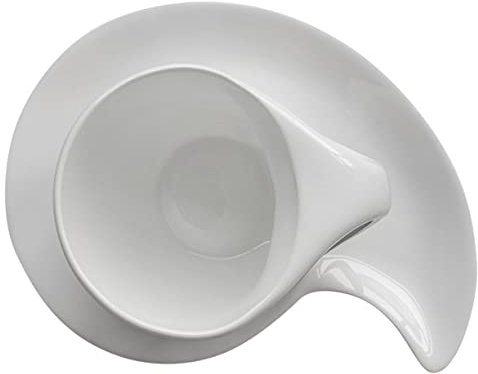 PRETYZOOM Set Di Tazze Da Caffè Multifunzione E Tazze Da Caffè in Ceramica Bianca Per Tè E Succo