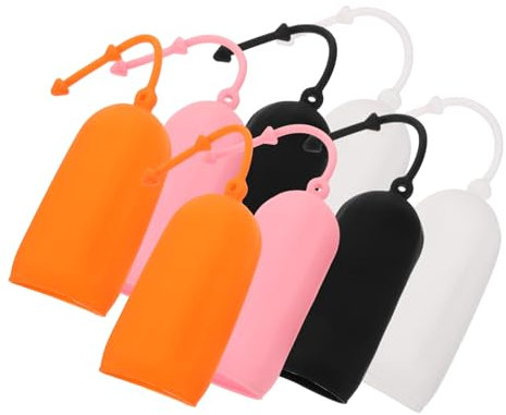 CANIGHT 8 Pezzi Di Protezione Per Bottiglie, Copri Flaconi Da Viaggio Per Shampoo, Manicotti Per Contenitori Da Viaggio In Silicone, Copri Flaconi Da Viaggio A Prova Di Perdite, Copri