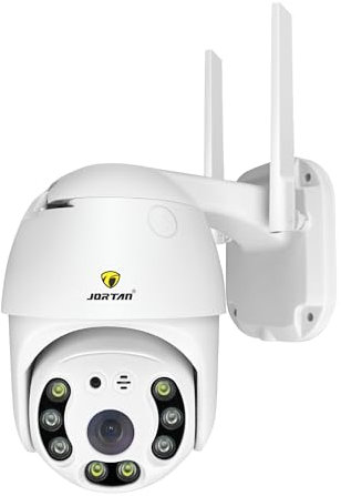 Jortan Tech JT-8271QJ 3MP Telecamera di sicurezza a cupola con visione notturna a colori, codifica H.265, audio bidirezionale, rilevamento intelligente e connettività Wi-Fi IP66