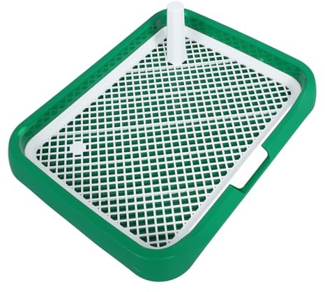 Toyvian Vassoio per i Bisogni del Cane Vasino da Interno in Plastica, Toilette Multifunzionale Facile da Pulire per Cani di Piccola e Grande Taglia, Addestramento al Vasino in Casa