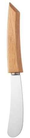 MAGICLULU Cuchillo para Untar Mantequilla Mango Ergonómico de Acero Inoxidable y Madera, Esparcidor Resistente al Desgaste para Cocina y Uso Doméstico