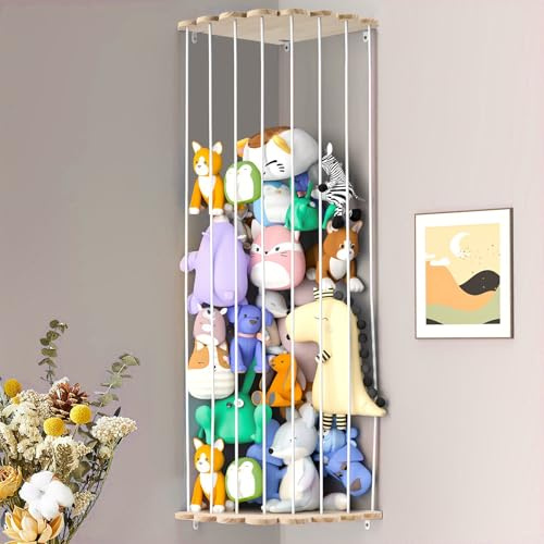PCXWTLN Adjustable Stuffed Animal Storage for Nursery Children's Bedroom