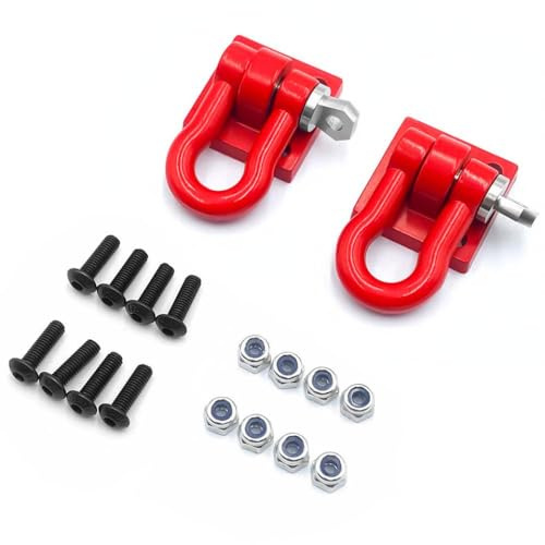 ZenithRide 2pcs Ganchos de Remolque de Metal grilletes compatibles con 1 6 a Escala RC RC como SCX6 AXI05000 AXI05001 Partes de vehículos de Honcho Off Road