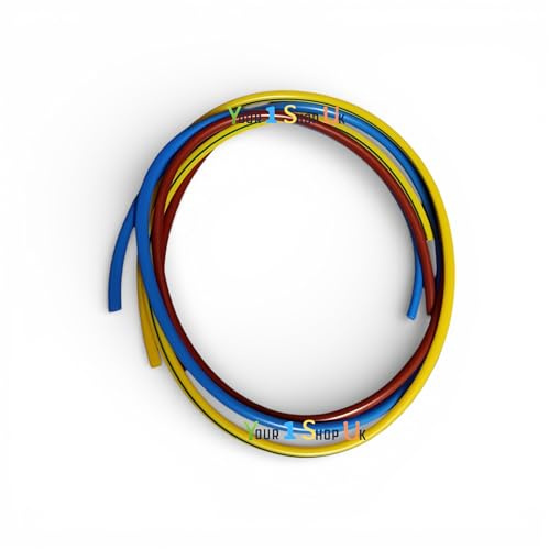 6mm PVC Wire Sleeving – Brown, Blue & Green/Yellow – 1m Each in Packet, 6 mm Mixed sleeving, Mixed 6 mm PVC Wire Sleeving, Electrical Cable Protection, Insulation, BS2848-3, RoHS Compliant
