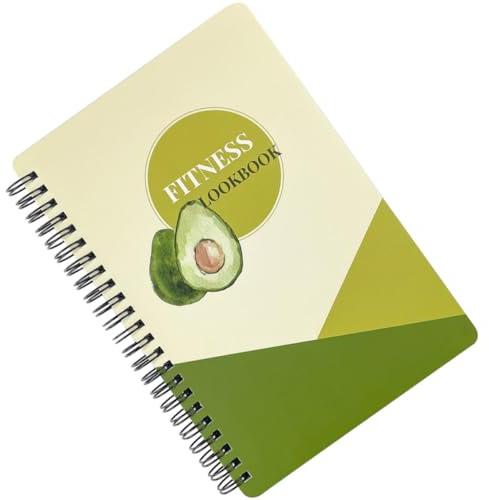 Milisten Carnet de Notes A5 Spiralé Suivi de Fitness Gestion Santé, Papier Robuste, Gym Maison Couleur Aléatoire