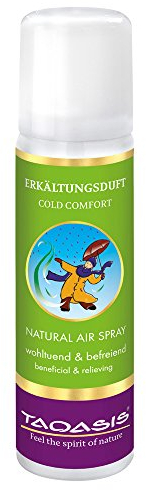 TAOASIS Erkältungsduft® Raumspray 50 ml – 100 % naturreine ätherische Öle – Demeter-zertifiziert – Eukalyptus, Teebaum & Fichtennadel – Vegan – Made in Germany