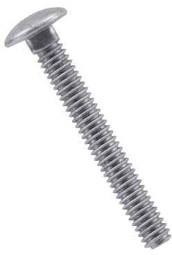 Hillman Galvanized Carriage Bolt 1/2” x 16”, Blunt Point, Alloy Steel, Self-Locking Round Head Fasteners for Wood and Metal, No Washer Needed, Rust-Resistant, 25 Count, 812642
