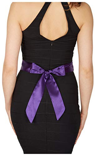 BlackButterfly Brud Bröllop Brudtärna Siden Skärp Bälte (Indigo, 5B / 250L)