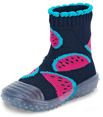 Sterntaler Baby - Mädchen Adventure-socks Melonen Hausschuh Socken, Marine, 22 EU