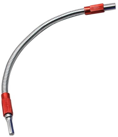 Holdes Flexible Drill Extension Long | Bendable Bit Extension with Hex Shank - 11.8 Inch Drill Extension Attachment with Flexible Shaft for Drill Extension with Hexagonal