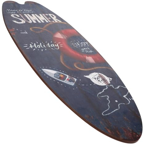 ABOOFAN Surfbrett Dekor Holz Für Wanddekor Strandmotiv Sommertrends Surfbrett Schild Wanddekor Ornament Holz Hängeschild