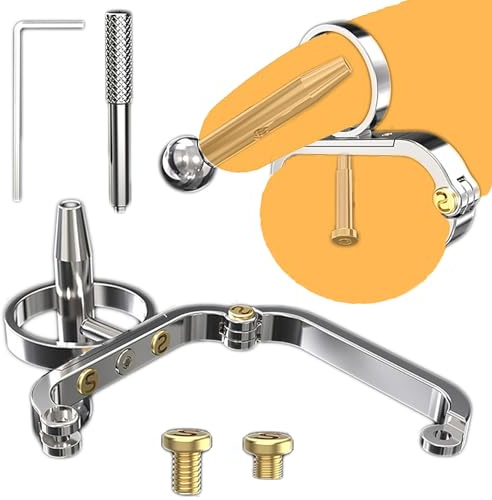 ScreaAss Edelstahl PA-Piercing Peniskäfig Mann Mit Harnröhren Dilatator Und Hodenringe Metall Keuschheitskäfig Extreme Keuschheitsgürtel SM Bondage Chastity Cage Sexspielzeug Für Männer,Silber,Set