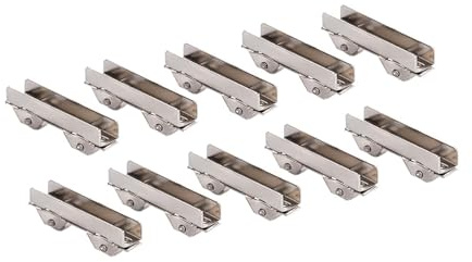 10 pièces de roulettes pour portes coulissantes à fente, 6 mm de largeur, roulettes de remplacement pour porte en verre, tiroir, meuble, poulies de douche