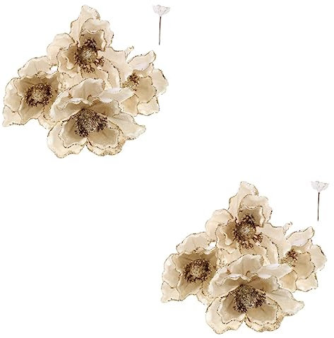 IMIKEYA 8 STK Weihnachtsbaum-Blumen-Arrangement Weihnachtsblumenarrangement Weihnachtsbaum blumendekoration weihnachtsblumen künstlich künstliche blüten künstliche Blumen Girlande Stoff