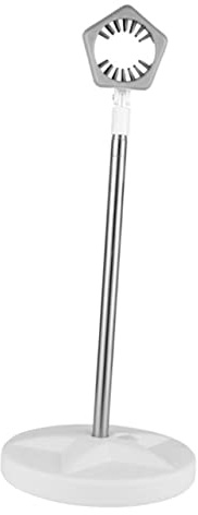 HONMEET Supporto per Asciugacapelli Regolabile 50-106cm in Acciaio Inox per Toelettatura Pet e Uso Domestico, Porta Phon Mani Libere Bianco per Amici degli Animali