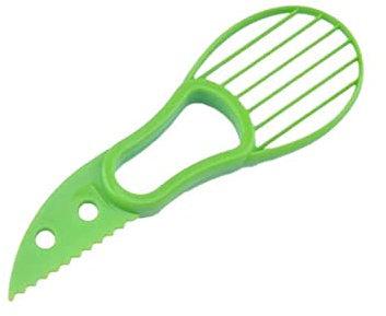 HGDXDP Pelador de Frutas Rebanadora de Aguacate 3 en 1 Removedor de núcleo de Aguacate(Green)