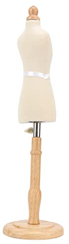 Nähende Schaufensterpuppe Weiblich, Buchenholz-Nähkleidform mit Holzsockel, Schaufensterpuppen-Torso-Kleiderform für die Präsentation von Kleidung und Kleidern