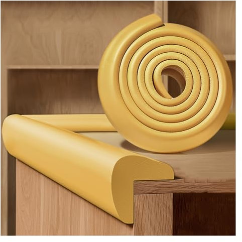 Eckenschutz aus Schaumstoff für Babys, Kinder oder Kleinkinder, Anti-Kollisionskissen, für Möbel, Tisch, Schreibtisch oder Kamin, weicher Kantenschutz für Holz oder Wand, 6 m