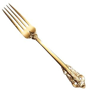GRIRIW 1pièce Fourchette De Service Couverts Dorés Pour Dîner Et Pratique Pour Maison Et Restaurant