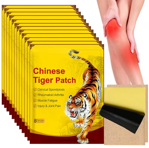 LYPPUL Wärmepflaster, 96 Stück Schmerzlinderung Patch, Schmerzpflaster | Chinesische Ferninfrarot Pflaster, Tiger Soreness Relief Patch, Schmerzlinderung Pflaster für Gelenke und Muskeln
