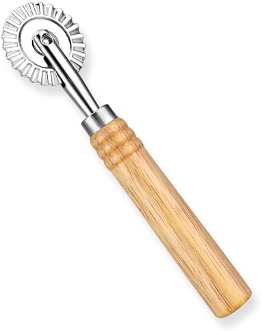 Tagliapasta per biscotti, rotella per tagliapasta, con manico lungo, impugnatura sicura e confortevole, utensili da cucina e gadget, elementi essenziali per la cucina per pasta, pizza, ravioli