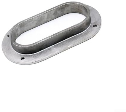 Passacavo per barche in acciaio inossidabile 316, foro ovale per guida cavi, per instradamento sicuro ed efficiente dei cavi su barche e yacht, per ancoraggi e raccordi per ponte (95 x 38 mm)