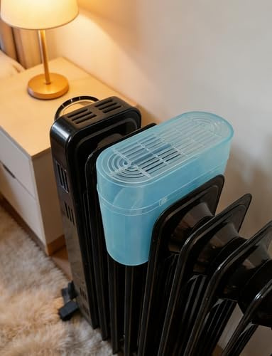 Tanque de Agua humidificador Lleno de Aceite, humidificador de radiador, Recipiente de Agua for calefacción, plástico Resistente a Altas temperaturas, Alivia el Aire seco(3PCS)