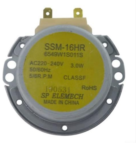 Drehteller Motor für Mikrowellenherd, 6549W1S011S SSM-16HR, hohes Drehmoment hitzebeständiges Ersatzteil mit stabiler Leistung, einfache Installation, 1 Packung