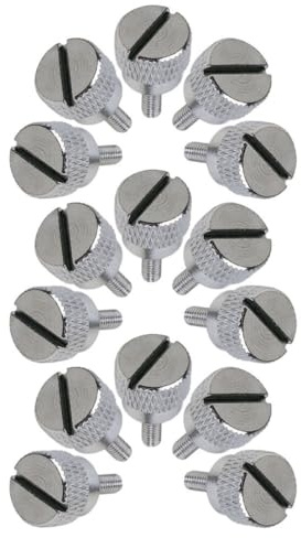 OATIPHO 15 Piezas Tornillos de Máquina Sujetadores de Acero para Prensatelas, Fácil Instalación y Precisión Mejorada para Proyectos de Costura y Bordado en Plata