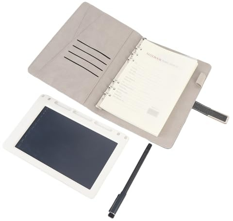 CCYLEZ Juego de Cuaderno y Tablero de Escritura con Bolígrafo Inteligente Digital, Digitalización de Sincronización en Tiempo Real para Aprender a Tomar Notas y Dibujar con Reconocimiento OCR, (BLACK)
