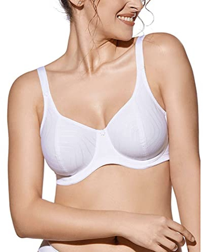 Selene - Soutien-gorge réducteur Simplex gravé en vagues - femme - Noir - 95C