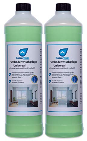 KaiserRein Glanzreiniger Konzentrat Bodenreiniger Profi Fußbodenreiniger Wischpflege 2 x 1 L (1000 ml)