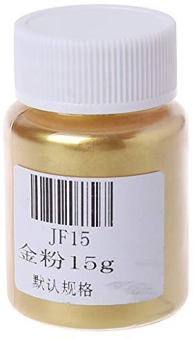 GUMEI 15g Gold Duster essbares Staubpulver für Kuchen, Dekoration Glitter Dusting Highlighter zum Backen und Kochen