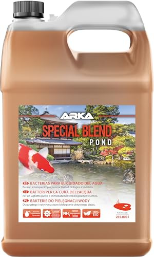 ARKA Pond Special Blend - 3785 ml - Mezcla de bacterias Altamente activas para la Limpieza del Agua de Estanque, descompone Las impurezas y es biológicamente Activo de Forma inmediata.