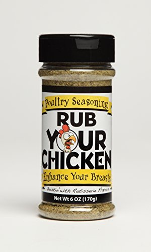 Rub Your Chicken Rotisserie Flavor Seasoning - Rotisserie Chicken Seasoning, 6 Oz (Pack of 3)