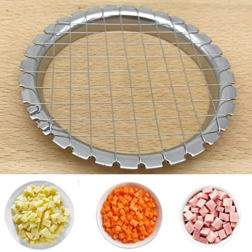Egg Slicer, Stainless Steel Eggs Cutter, Mushroom Cutter Tomato Sectioner Potato Press Machine Splitter Multi Purpose Slicer for Slicing Potatoes, Carrots, Mushrooms(Size:Diameter: 89 mm)