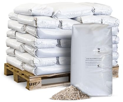 Sandsalzgemisch QuarzsandsalzStreusalz Streusand Quarzsand Auftausalz Räumsalz Streumittel Steinsalz 0,1-2,0mm 25kg x 40 Sack 1.000kg / 1 Palette