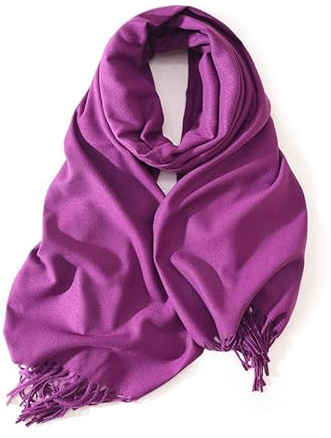 KARMA.DIEM Schal Damen Herren XXL 180x65 cm Cashmere Merino Touch weich leicht groß Stola Halstuch Schultertuch Wrap Pashmina Oversize Unisex