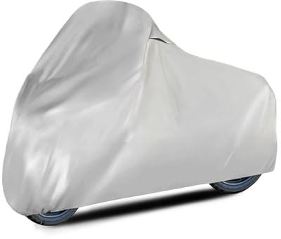 DaShield Lightweight Motorcycle Cover All Season Water Resistant, Dust, UV Protection, Universal Indoor/Outdoor Scooter Cover (XXXL)