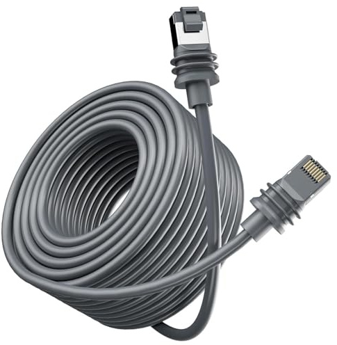 Jadeshay Cable Starlink Gen 3 15M, Cable Ethernet 1200 Mbps Rallonge de Câble de Remplacement, Câble d'extension pour Starlink Gen 3 49FT 15M