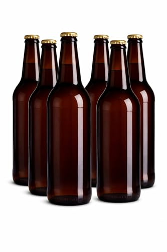 Made in home – set – 500 ml ölflaskor + 26 mm guldförslutningar (32)