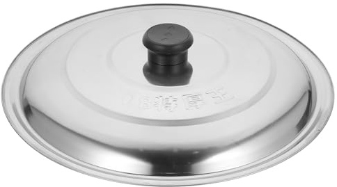 CANIGHT Multifunktions Topfdeckel 34cm aus Edelstahl mit Leichtem Gewicht und Angenehmem Griff für Pfannen und Töpfe im Haushalt in Silber