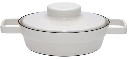 Riess, 2122-211, Pfanne mit Deckel, Durchmesser 20 cm, LIGHT GREY, AROMAPOTS, Truehomeware, Emaille, Induktion