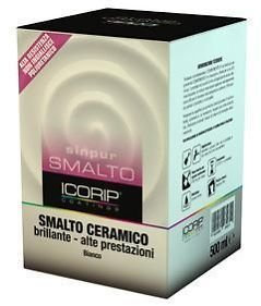 SMALTO SMALTI CERAMICO BRILLANTE PER VERNICIATURA SANITARI BIANCO 0,500LT