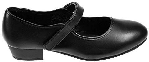 Starlite Backflip PU Hook and Loop Strap Tap Shoe, Low Heel