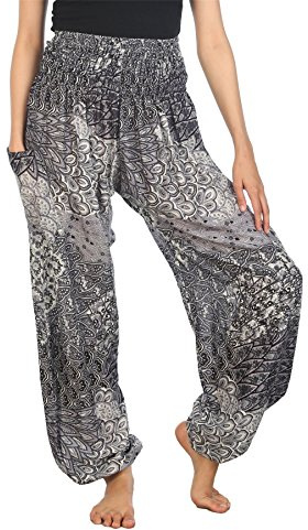 Lofbaz Harem Pants for Women Yoga Boho Hippie Clothing Womens Palazzo Bohemian Pajama Trousers Beach Indian Gypsy Genie Clothes