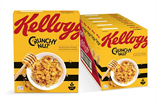 Kellogg's Crunchy Nut Cerealien | Crunchy Cornflakes | 5er Vorratspackung (5 x 330g)