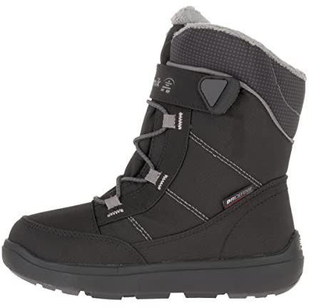 Kamik Garçon Unisex Kinder Stance2 Botte de Neige, Black Mid Grey Bmg, 24 EU