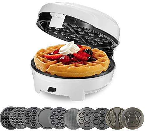 Appareil À Croque-Monsieur，Gaufrier, Maison Bricolage Gaufrier, Multifonction Oeuf Rouleau Gâteau Muffin Gaufrier Oeuf Machine Plaque De Cuisson Électrique Automatique 3 Pièces Moule