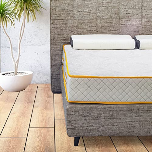Comfy Line - Materasso Singolo 80x195 in Memory Foam h 22 cm. A 7 Zone Differenziate Ortopedico. Rivestimento Cotone Fresco e Traspirante. Made in Italy 100%